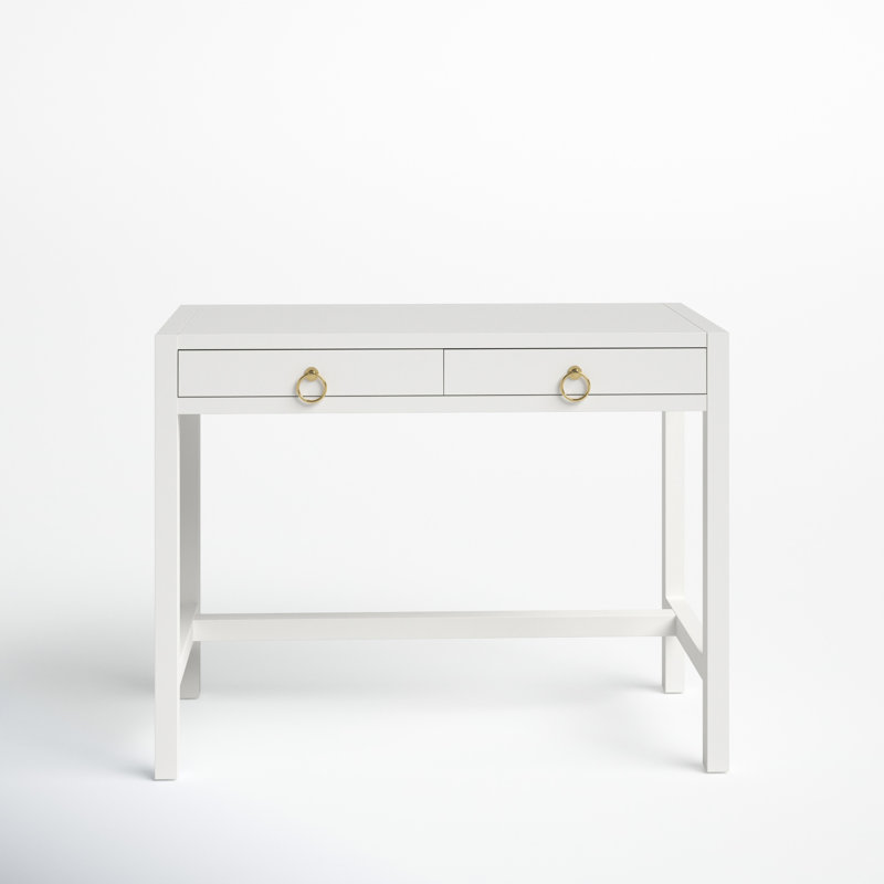Elin Solid Wood Desk, White