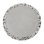 Silver And Black Mixed Beaded Round Placemat