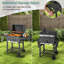 Dakota Fields Bridy 128cm W Charcoal Grill