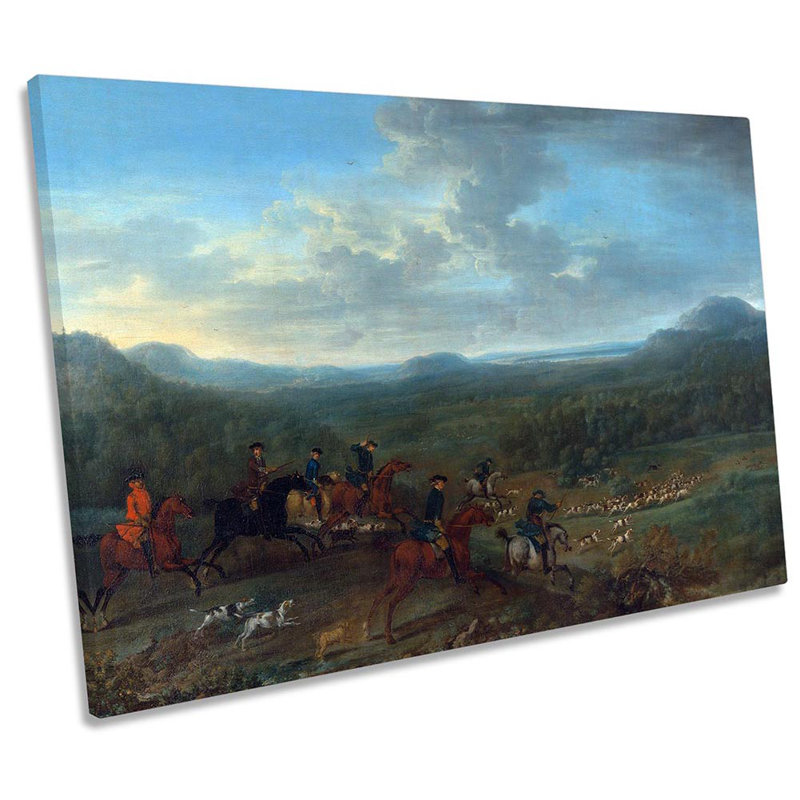 John Wootton A Fox Hunt - Wrapped Canvas Print, 30.5cm H x 45.7cm W x 2cm D