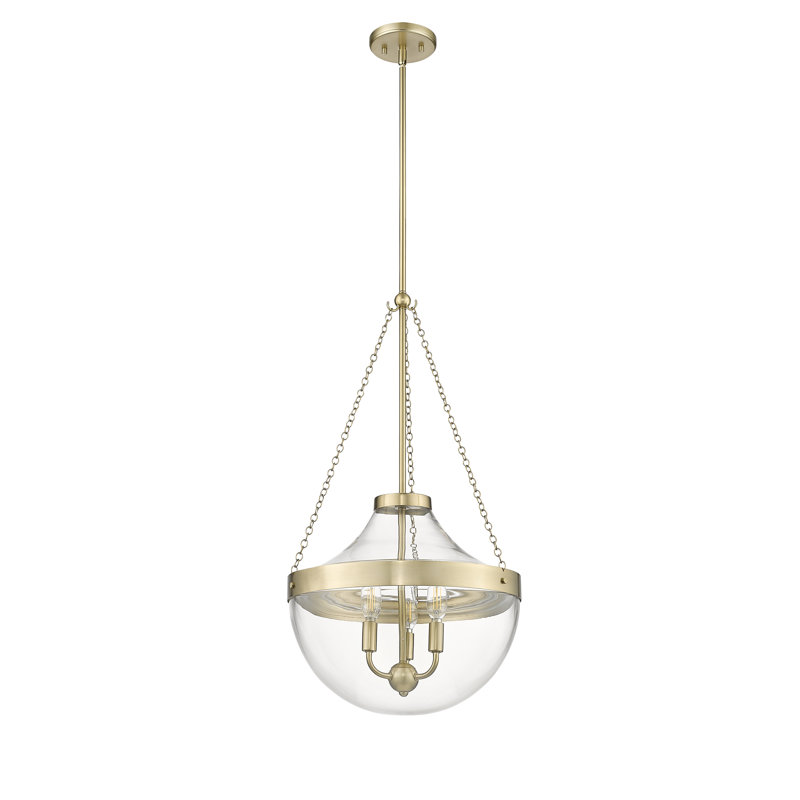 Lawry 3 - Light Teardrop Pendant, Modern Gold