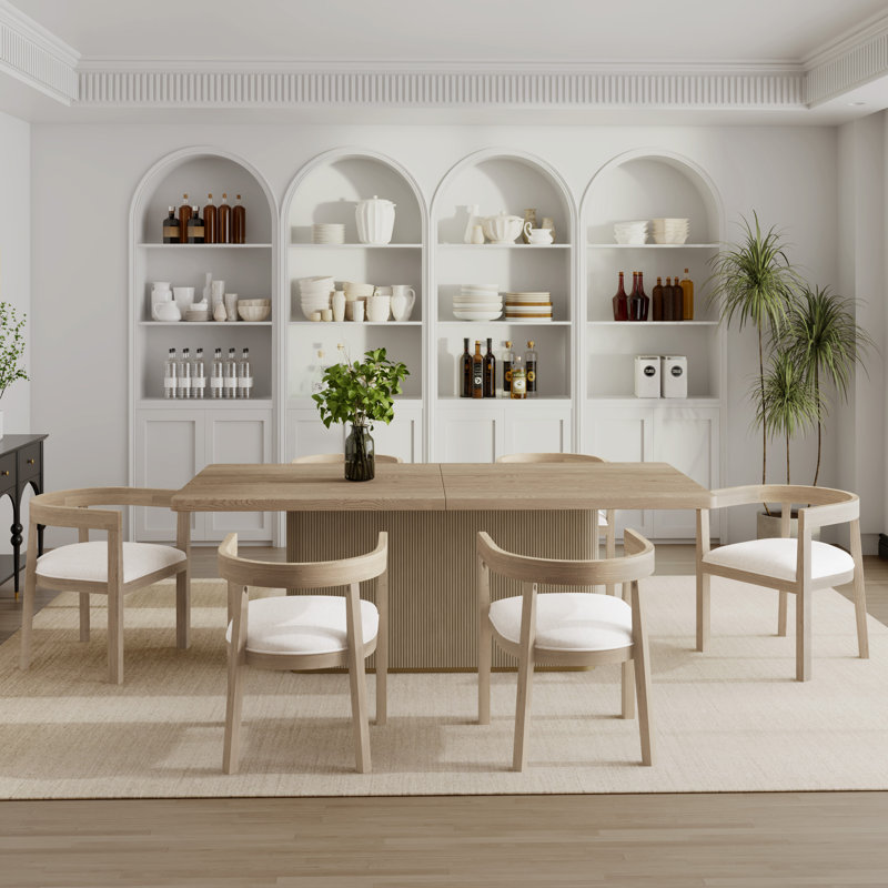 Imala 7-Piece Mid-Century Modern Dining Set