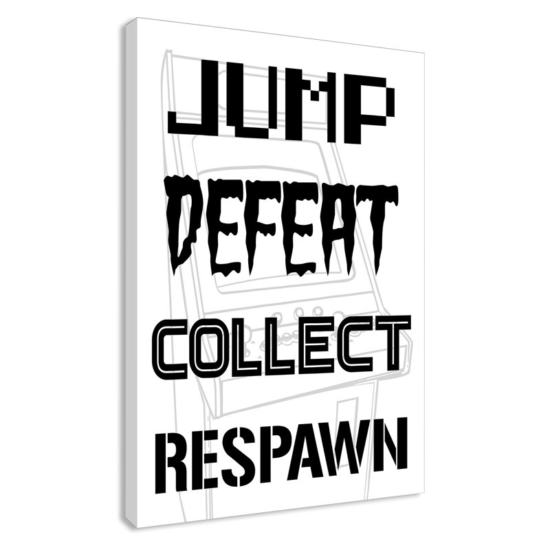 «Gaming Rules 1», impression sur papier, H 36 po x l 24 po x P 1,5 po, Canevas