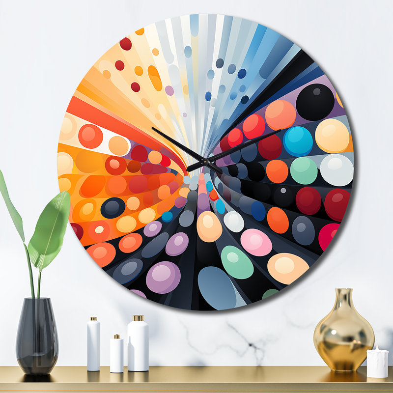 Horloge murale en métal Severo, Grand