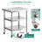 Edrosie Inc Stainless Steel 30'' L x 24'' W x 33.8'' H Work Table