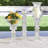 Glass Ribbed Candleholder/Vase-7121219