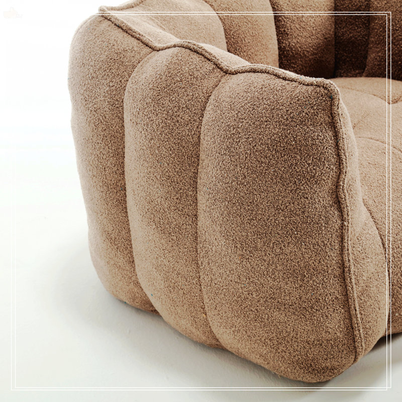 Fauteuil à billes Boneless, Café