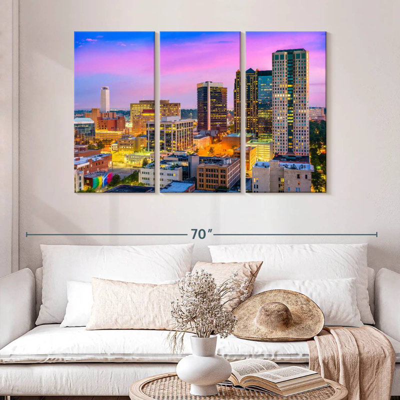 Rorry Downtown Birmingham Skyline, 32" H x 50" W