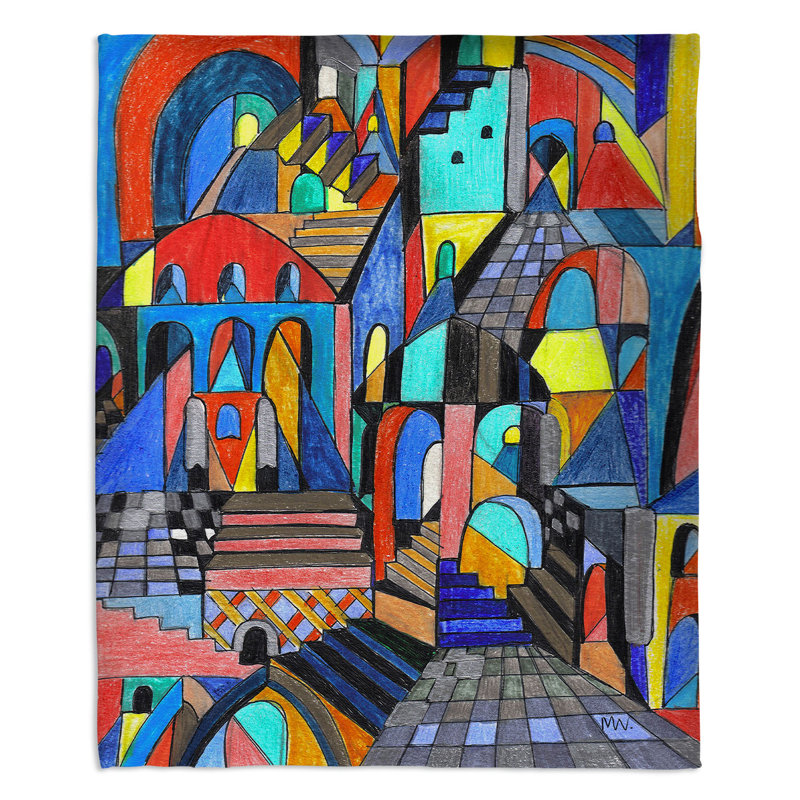  Couverture Escher's Citidel, 51 po x 60 po