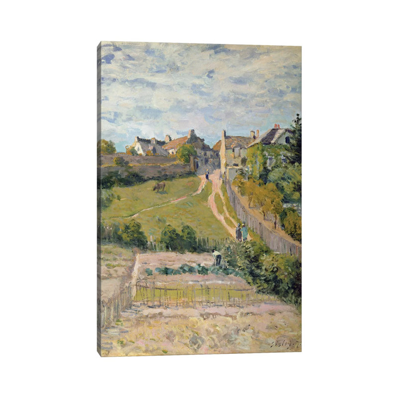 The Climbing Path, 1875 by Alfred Sisley - Wrapped Canvas Painting, 30.48cm H x 20.32cm W x 1.905cm D