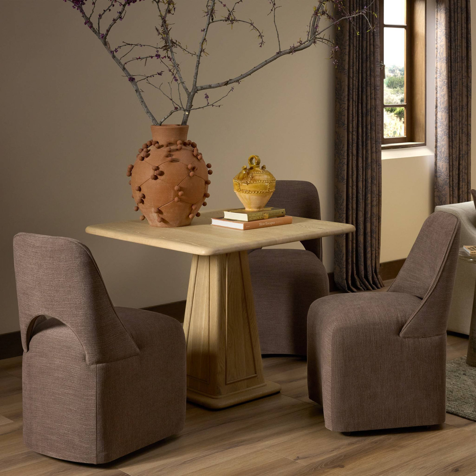 Adilyne Pine Parsons Dining Chair