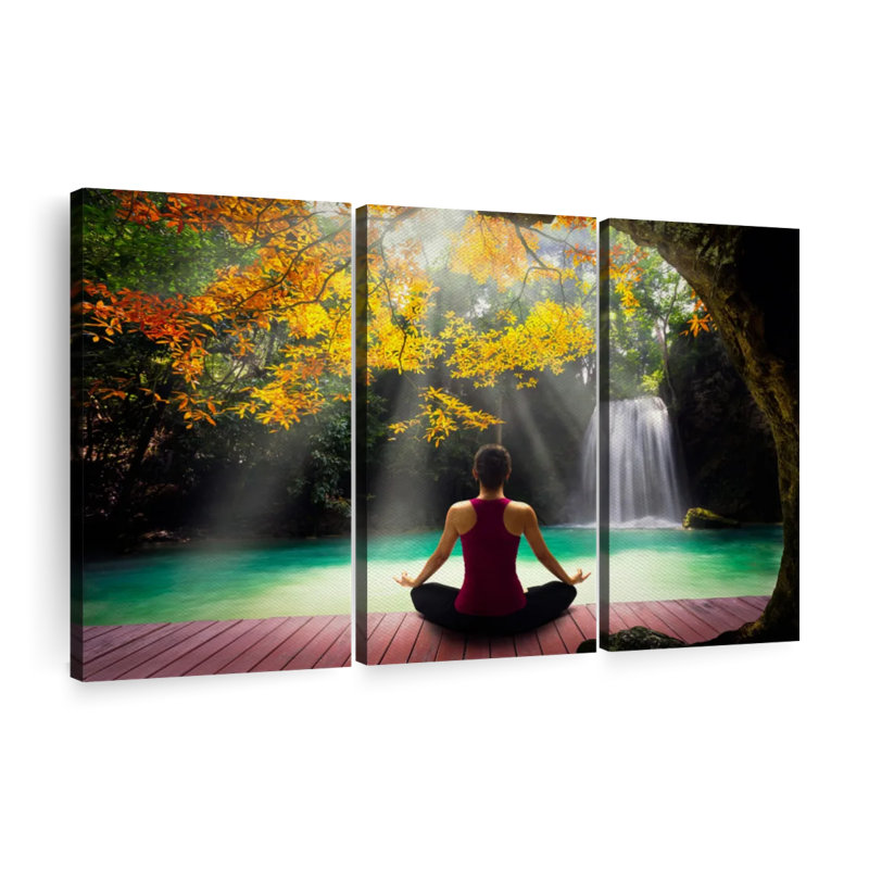 " Nature Zen Yoga ", 42" H x 65" W x 1.25" D
