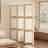 6-Panel Japanese Style Room Divider With Shelves, Wood Color-284232162-284232163