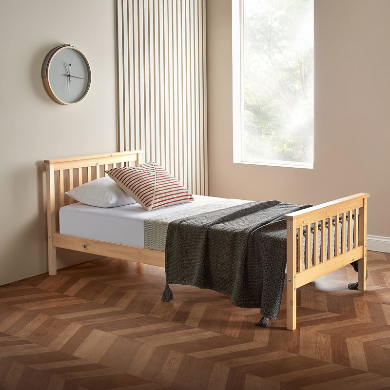 Anbria Bed with Mattress, Single (90 x 190 cm)