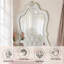 Miroir blanc perle