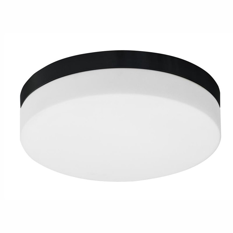 Plafonnier encastré 3 lumières, Noir mat