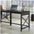 Desk Return 42" with Expanded Workspace, Brown finish-584540569
