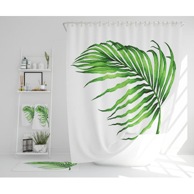 Nevo Polyester Shower Curtain Set
