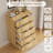 44.3" Tall Fluted 5 Drawer Dresser with Metal Handles, Modern Wood Storage Chest-1115400932