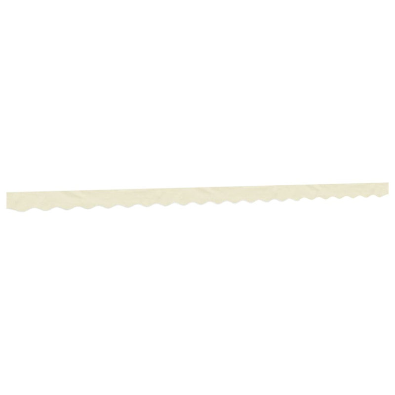 Replacement Fabric For Awning Valance, 480cm W x 20cm D, Solid Colour, Cream