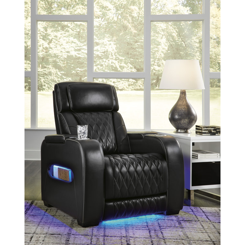 Fauteuil inclinable électrique Boyington, Noir, noir, noir, noir