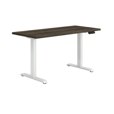 Surface de travail HON Coze avec base à hauteur ajustable coordonnée, l 54 po, noyer Florence