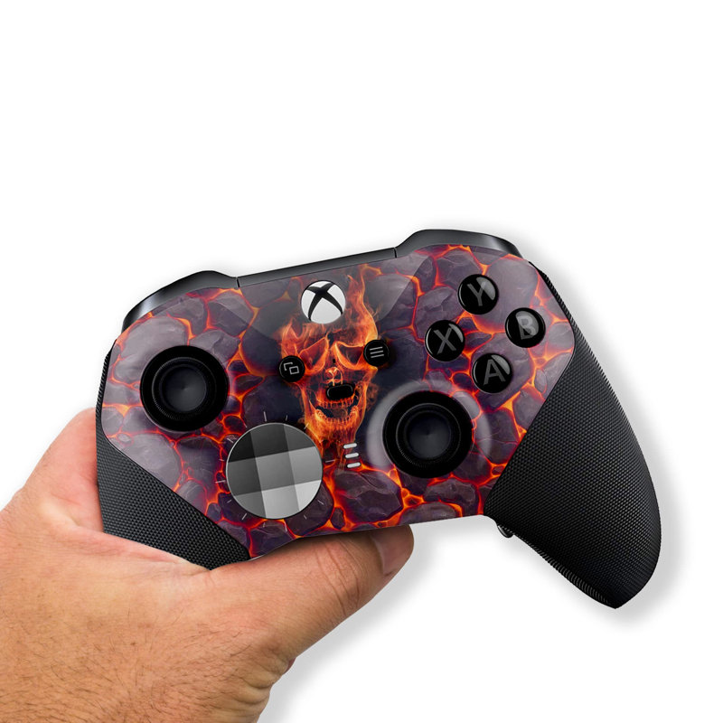 DreamController Skull 2 X-Box Elite Contrôleur Series 2 Édition limitée personnalisée Elite Series 2 pour X-Box One / Series X / S. Fabriqué avec la technologie avancée de peinture Hydro-Dip (pas seulement une peau)