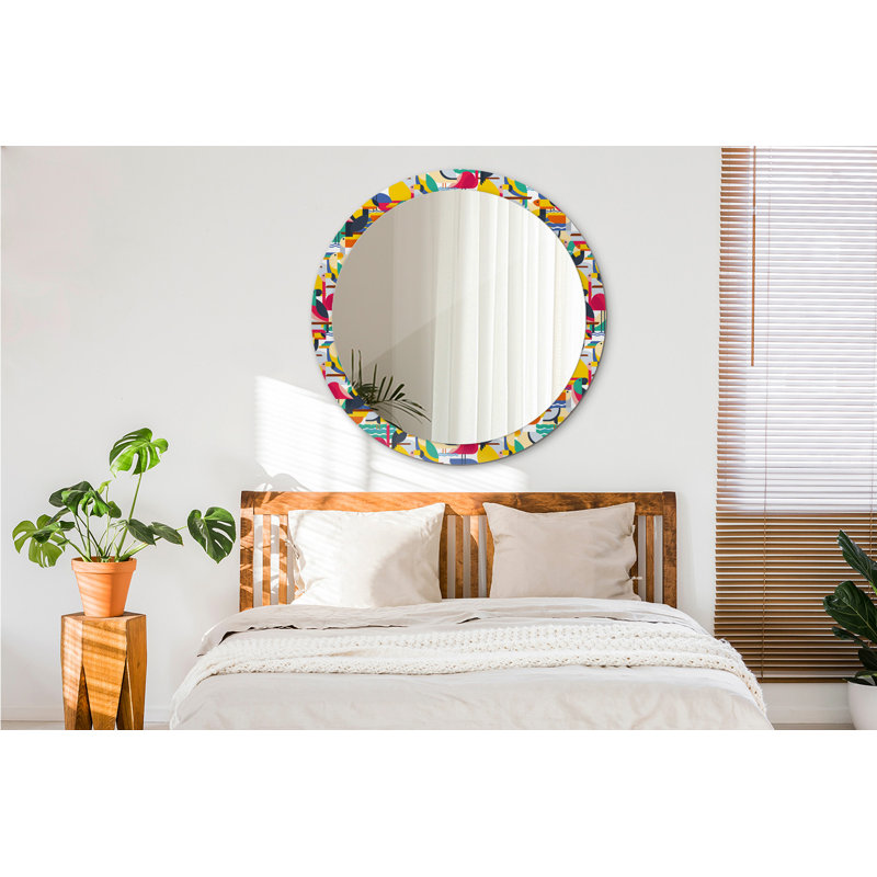 Huldar Glass Flat Wall Mirror