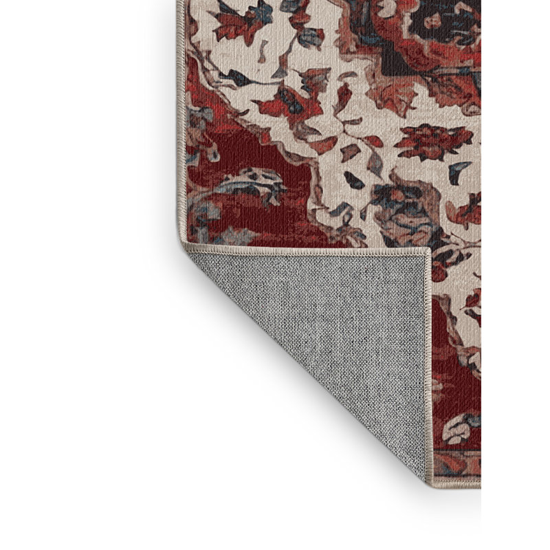 Tapis brun lavable à la machine, Carré 3 pi