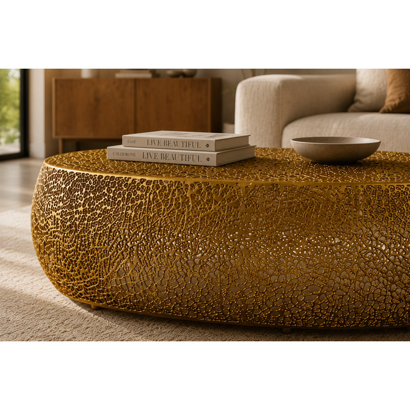 Cindie Coffee Table, Gold