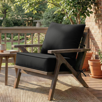 Wynee Outdoor 6.5'' Deep Seating Cushion Set Indoor and Outdoor Seat / Back Cushion