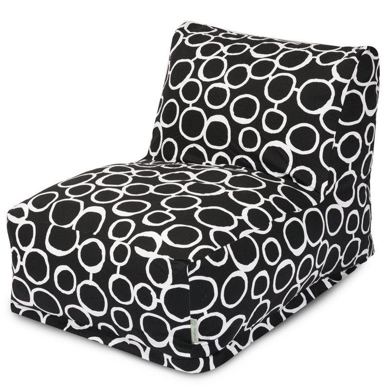Logue Cotton Bean Bag Chair & Lounger, Black