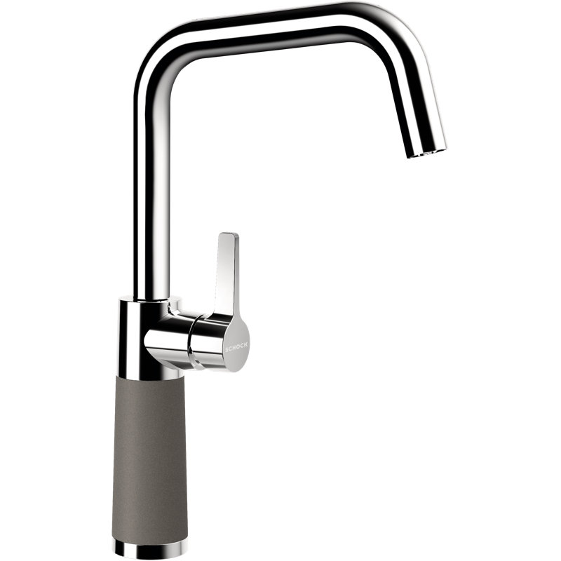 High Pressure Cristadur Single Lever Monobloc Tap, Asphalt
