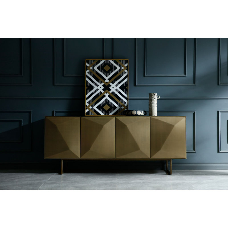 Vanguard - Buffet moderne en laiton antique