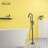 3 Handle Floor Freestanding Tub Filler with Diverter