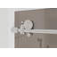 Equinox 56 - 60 in. x 60 in. Fully Frameless Bronze Tinted Sliding Bathtub Door-1980052070