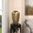 Aluminum Metal Brushed Decorative Gold Vase with Hammered Top-315101826