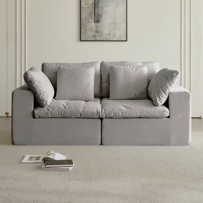 Canapé modulaire modulaire, canapé modulaire compressé, canapé en velours côtelé de style minimaliste moderne, canapé-lit pour le salon, la chambre à coucher, canapé-lit confortable et compact