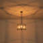 Luminaire suspendu cylindrique de style lanterne 3 lumières noir mat