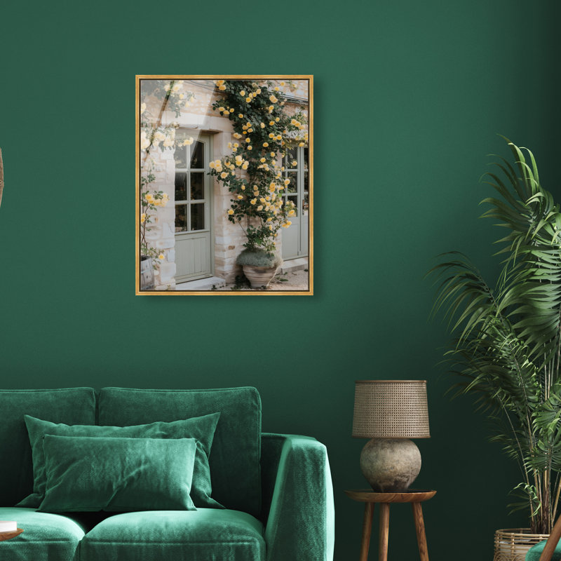 Honeyed Briar Wall Print, 46"H x 37"W, Gold Floater Frame