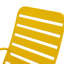 1-Piece Yellow Metal Patio Rocking Chair