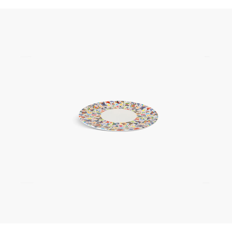 Napperon rond Ovelia, Motif Animal, Arc-en-ciel