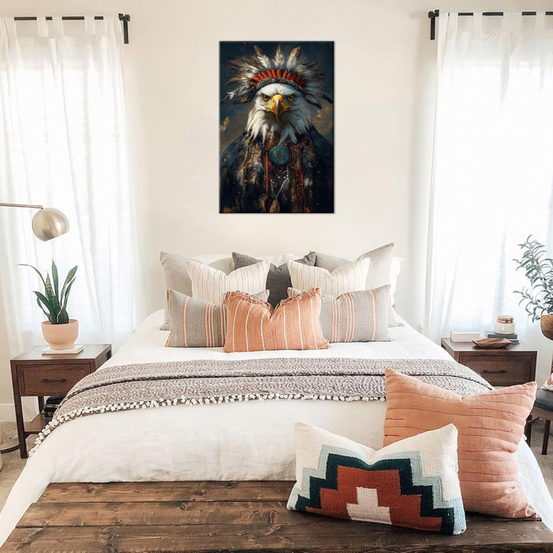 Art amérindien sur toile - Indian Eagle