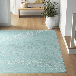 Conradine Aqua Indoor / Outdoor Area Rug