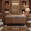 Meuble-lavabo flottant 30 po / 36 po / 48 po avec plateau en pierre frittée et lavabo en céramique, armoire de rangement moderne en bois avec fermeture en douceur et 1 tiroir-2000768053-2000768054