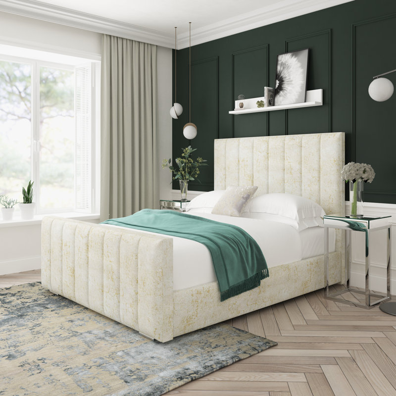 Upholstered Bed, Cream, Kingsize (5')