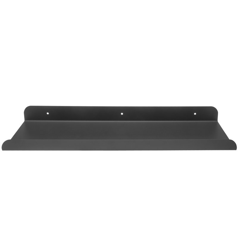 Ennice Metal Floating Shelf, Anthracite, 4cm H x 100cm W x 8cm D