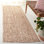 Tapis tissé à la main en jute/sisal naturel/ivoire Alda