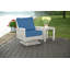 Bella Wicker Teak Outdoor Swivel Lounge Chair-1356177865-1356177909