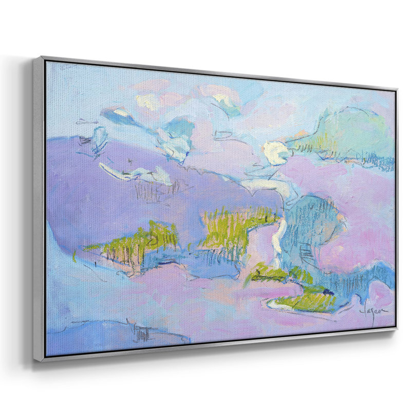 «Come To My Window», reproduction d'art sur toile encadrée, H 25 po x l 37 po x P 2 po, Encadrement argenté